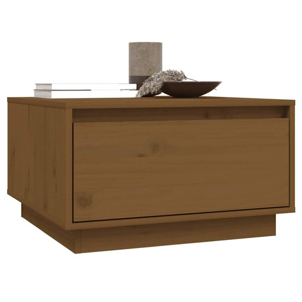 vidaXL Sohvap&ouml;yt&auml; hunajanruskea 55x56x32 cm t&auml;ysi m&auml;nty