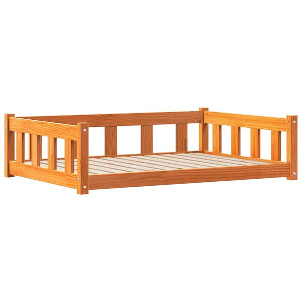 vidaXL Koiran Peti Vaha ruskea 100 x 70 x 28 cm Massiivinen m&auml;nty