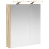 vidaXL Kylpyhuoneen Peilikaappi Sonoman tammi 60 x 14,5 x 70 cm