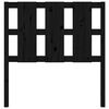 vidaXL Sängynpääty musta 95,5x4x100 cm täysi mänty