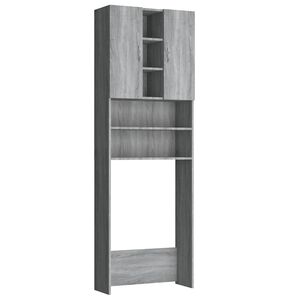 vidaXL Pesukonekaappi harmaa Sonoma 64x25,5x190 cm