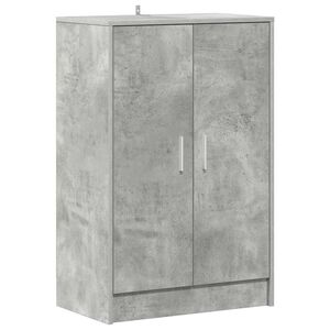 vidaXL Kenk&auml;kaappi betoninharmaa 60x35x92 cm tekninen puu