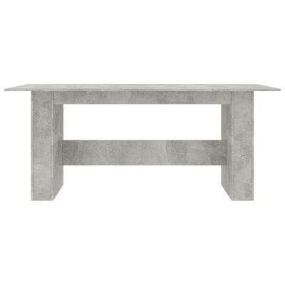 vidaXL Ruokapöytä betoninharmaa 180x90x76 cm tekninen tuki