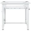 vidaXL Pesukoneen korokejalusta vetohyllyll&auml; valkoinen