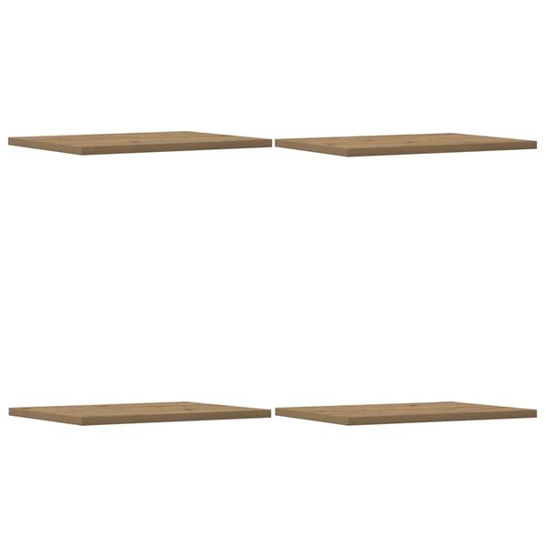 vidaXL Kirjahyllytasot 4 kpl artesaani tammi 40x30x1,5 cm lastulevy