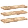 vidaXL Kelluvat hyllyt 3 kpl 100x30x4 cm k&auml;sittelem&auml;t&ouml;n massiivipuu akaasia