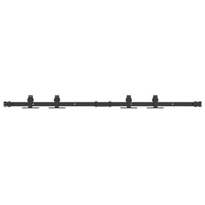 vidaXL Liukukaapin ovisarja 122 cm hiiliter&auml;s