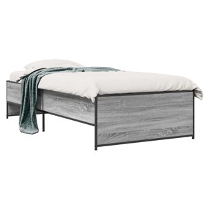 vidaXL S&auml;ngyn runko Harmaa Sonoma 80 x 200 cm Tekninen puu