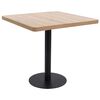 vidaXL Bistrop&ouml;yt&auml; vaaleanruskea 80x80 cm MDF