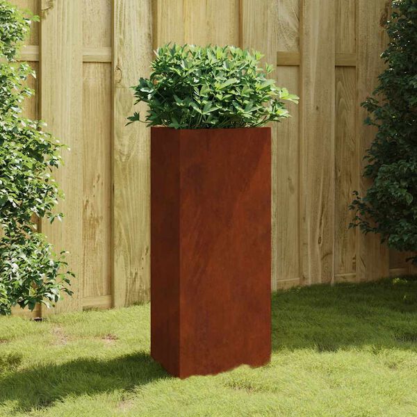 vidaXL Puutarhakukkalaatikko 40x34,5x75 cm Corten ter&auml;s