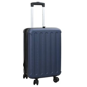 vidaXL Matkalaukku lukkoon Tumman Sininen 34 x 23 x 55.5 cm ABS-muovi