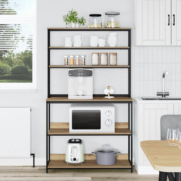 vidaXL Keitti&ouml;hylly Artisan tammi 100 x 40 x 168 cm Tekninen puu