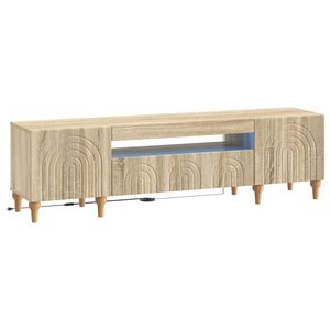 vidaXL LED TV-kaappi Sonoma-tammi Tekninen puu