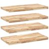 vidaXL Kelluvat hyllyt 4 kpl 100x40x4 cm k&auml;sittelem&auml;t&ouml;n massiivipuu akaasia