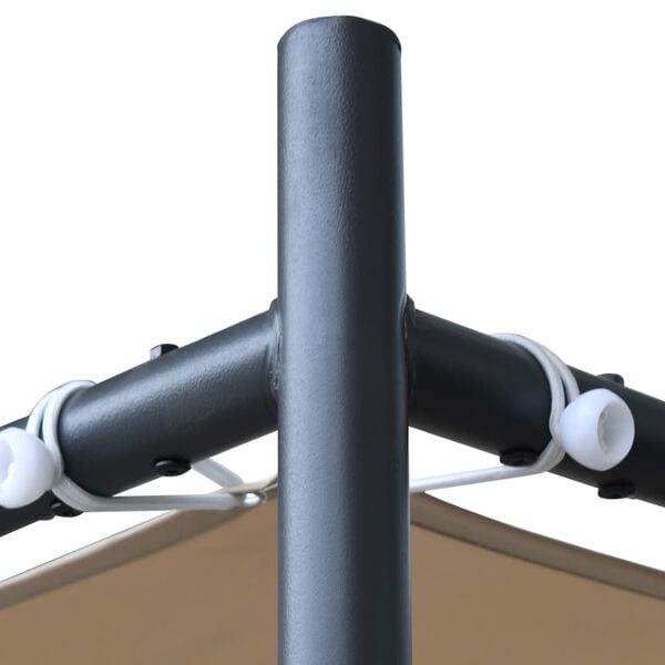 vidaXL Huvimaja tasakatolla 300x300x257 cm antrasiitti 180 g/m²