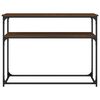 vidaXL Konsolip&ouml;yt&auml; ruskea tammi 100x35,5x75 cm tekninen puu