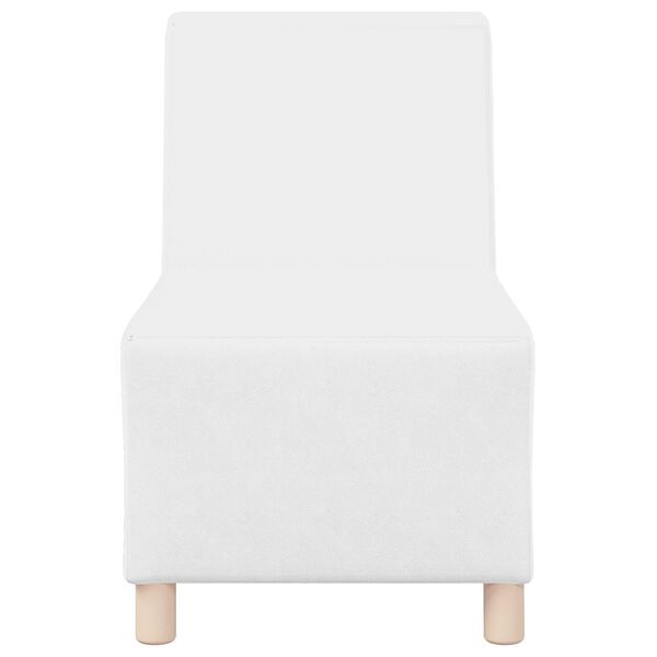 vidaXL | Modulaarinen k&auml;sinojatonta sohva-yksikk&ouml; | Valkoinen