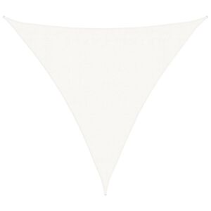 vidaXL Aurinkopurje HDPE kolmikulmainen 3,6x3,6x3,6 m valkoinen