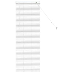 vidaXL Venetsialaiset Verhot Valkoinen 130 x 45 cm Alumiini