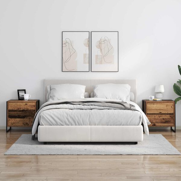 vidaXL Y&ouml;p&ouml;yt&auml; Vanha Puu 50 x 39.5 x 50 cm Tekninen puu