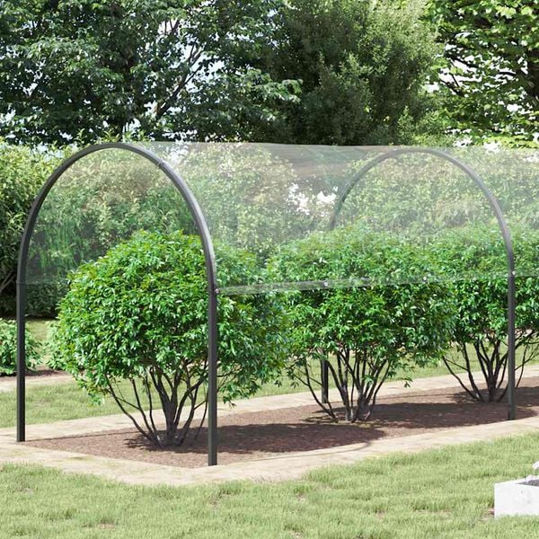 vidaXL kirkas suojapeite silmukoilla 4x12 m PVC