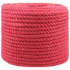 vidaXL Juuttinaru 12 mm Punainen 100% Tossa juutti