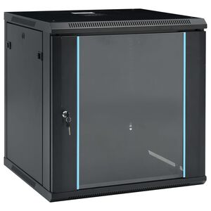 vidaXL 12U Sein&auml;kiinnitett&auml;v&auml; verkkolaitekaappi 19" IP20 600x600x640mm
