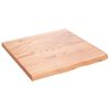 vidaXL Kylpyhuoneen ty&ouml;taso v.ruskea 60x60x(2-4)cm k&auml;sitelty t&auml;ysi puu