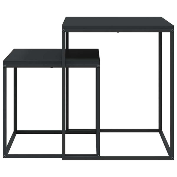 vidaXL Sohvap&ouml;yt&auml;sarja 2 kpl tekninen puu ja metalli