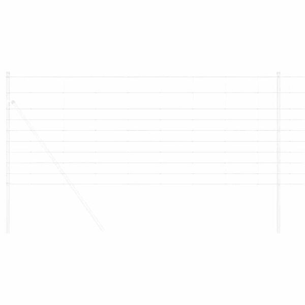 vidaXL Riista-aita Hopea 25 x 1 m Galvanoitu ter&auml;s