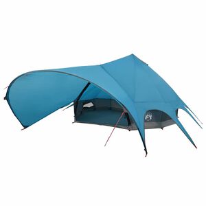 vidaXL Teepee-teltta 9-hengen 9 hengelle Sininen ja harmaa