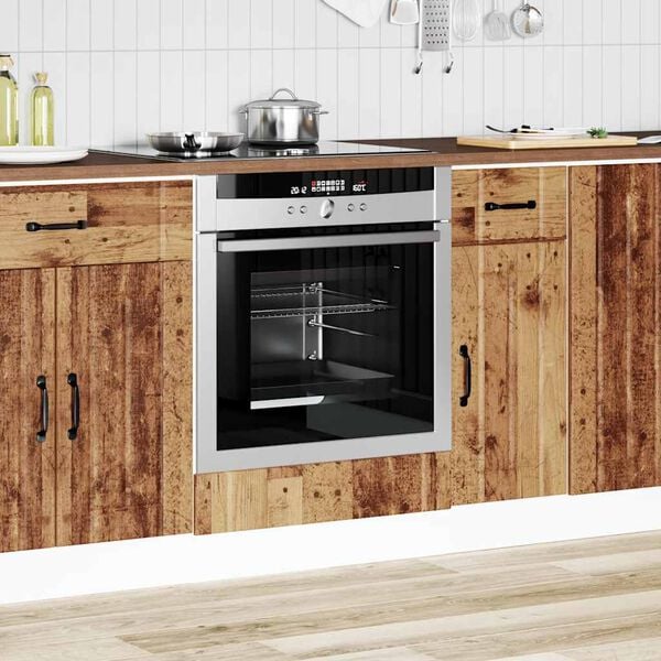 vidaXL Uunikaappi Lucca vanha puu tekninen puu