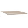 vidaXL Aurinkovarjo Beige 450 x 350 x 165 cm Polyesteri