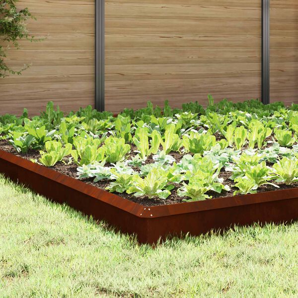 vidaXL Etana-aidat 20 pcs Ruosteinen Kulunut Ter&auml;s