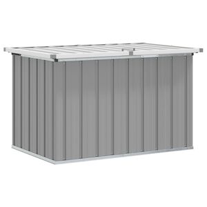 vidaXL Puutarhan varastoarkku harmaa 109x67x65 cm