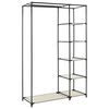 vidaXL Kokoontaitettavat vaatekaapit 2 kpl kerma 110x45x175 cm kangas