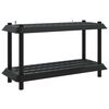 vidaXL Hyllyyksikk&ouml; 2 tasoa 100 x 40 x 55,5 cm PP Antrasiitti