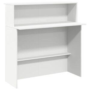 vidaXL Vastaanottop&ouml;yt&auml; Valkoinen 100x50x103,5 cm Puu