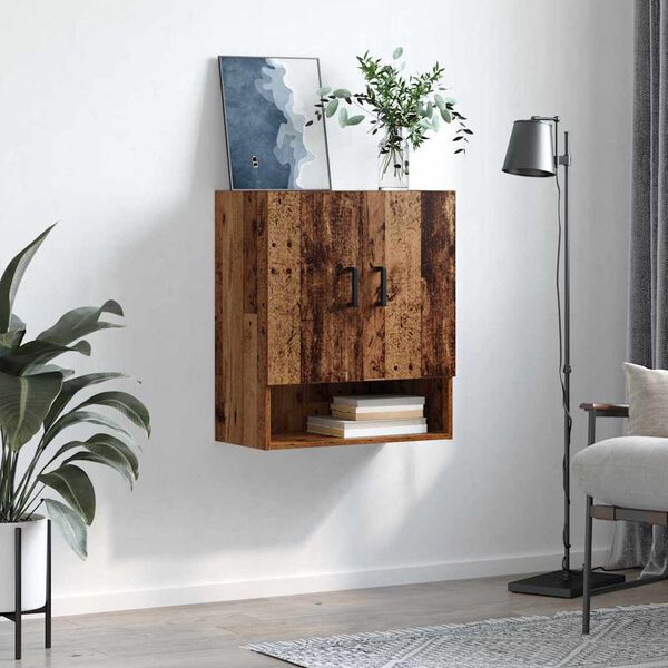 vidaXL Sein&auml;kaappi Vanha puu 60 x 31 x 70 cm Tekninen puu