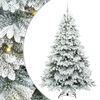 vidaXL Tekojoulukuusi 300 LED-valoilla Valkoinen 210 cm PE ja PVC
