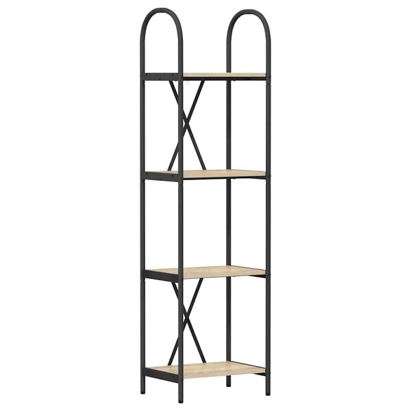 vidaXL Kirjahylly Sonoman tammi 40 x 30 x 146 cm Tekninen puu