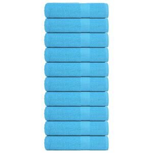 vidaXL K&auml;sipyyhkeet FROGN 10 kpl turkoosi 50x100 cm 360 gsm
