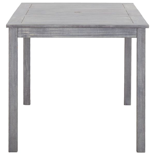 vidaXL 5-osainen Ulkoruokailuryhmä harmaa täysi akaasiapuu