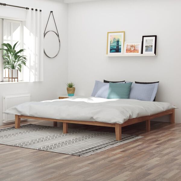 vidaXL S&auml;ngynrunko t&auml;ysi tiikki 200x200 cm