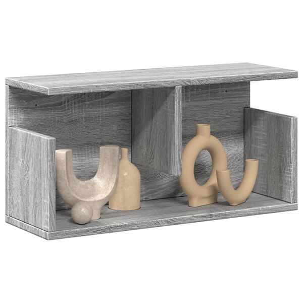 vidaXL Sein&auml;kaappi 60x20x30 cm harmaa Sonoma tekninen puu