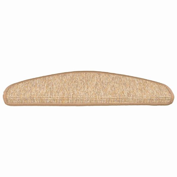 vidaXL Porrasmatot 15 kpl 65x21x4 cm vaaleanruskea puolipy&ouml;re&auml; suuri