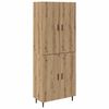 vidaXL Korkea kaappi 2 kpl Artisan tammi 69,5 x 34 x 180 cm