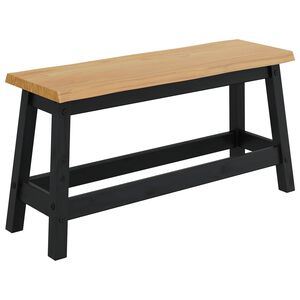 VidaXL Ruokapenkki EKAI Musta 91,5 x 29 x 45,5 cm T&auml;ysi m&auml;nty