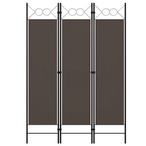 vidaXL 3-Paneelinen tilanjakaja 120x180 cm antrasiitti