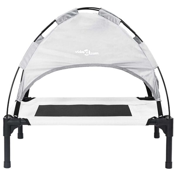 vidaXL Koiran Peti Harmaa hopea 76 x 62 x 70,5 cm Ter&auml;s